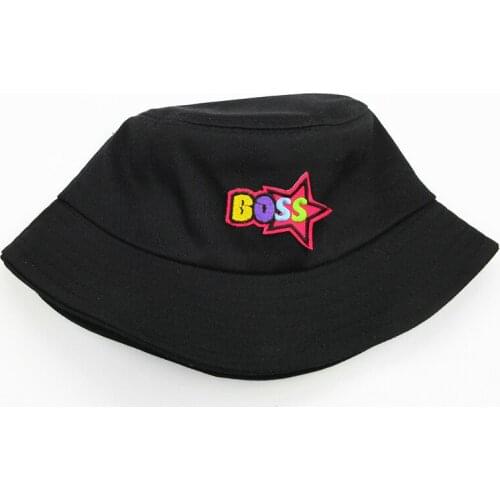 2021 Boss Letter Embroidery Cotton Bucket Hat Fisherman Hat Outdoor Travel Hat Sun Cap Hats for Men and Women 293