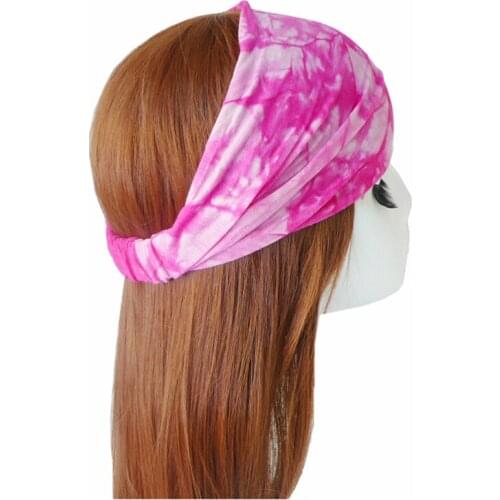 3 pcs Women Yoga Hair Bands Elastic Wide Headbands Bandhnu Colorful Pattern Woman Running Yoga Exercise Optional Sweatband