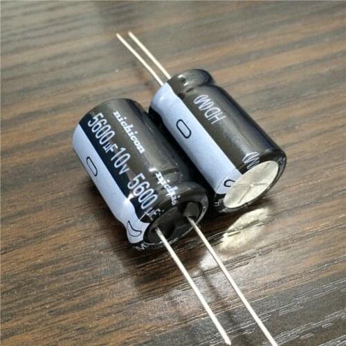 5pcs 5600uF 10V NICHICON HD Series 16x25mm Super Low Impedance 10V5600uF Aluminum Electrolytic Capacitor