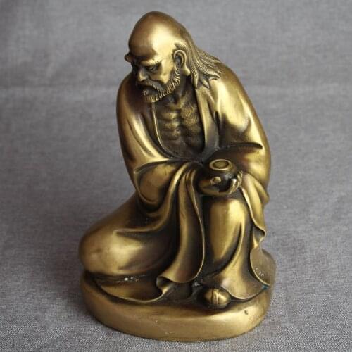 Antique bronze brass material copper crafts arts and crafts dharma