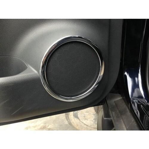 Free Shipping Car Sticker Chromed Inner Horn Loudspeaker Cover Trim For Nissan Qashqai J11 2015