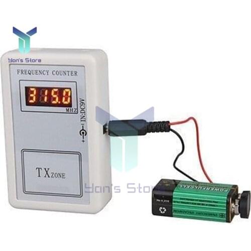 Remote Control Wireless Frequency Meter Counter tester 250-450MHZ for Car Auto Remote Cymometer Detector Power Cable Handheld