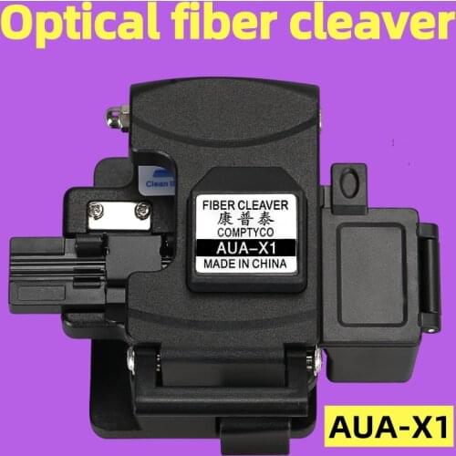 Comptyco AUA-X1 High Precision Fiber Cleaver With Waste Fiber Box,FTTH Fiber Optic Cold Connection Hot Melt Cable Cutter