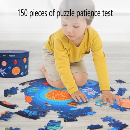 Childrens Solar System Puzzle Learn The Solar System with Planet-Shaped Puzzle Puzzles Jigsaw Baby Educational Learning Toys