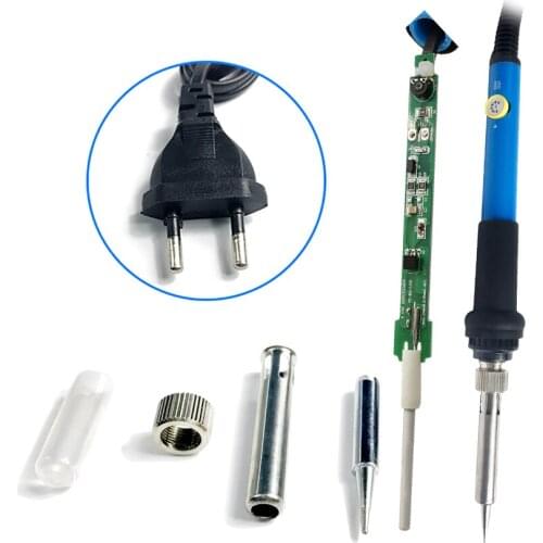 60W Adjustable Temperature Electric Solder Iron Rework Station Mini Handle Heat Pencil Welding Repair Tools