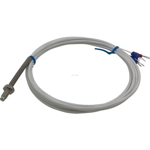 FTARB02 PT100 type M6 bolt head spring protected 2m high quality PTFE cable RTD screw temperature sensor