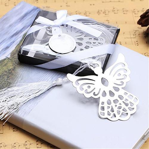 Exquisite Stainless Steel Hollow Out Eagle Bookmark with Tassel Ribbon Box Gift