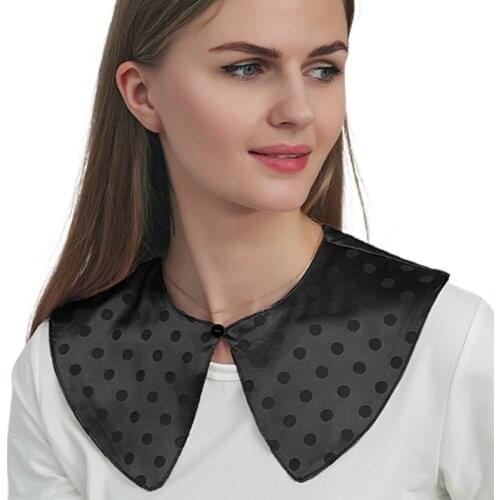 K3NF Doll Neck Easy Matching for Low Cut Shirts or Blouses as Shoulder Covering in Sweet Fresh Style False Collars Autumn