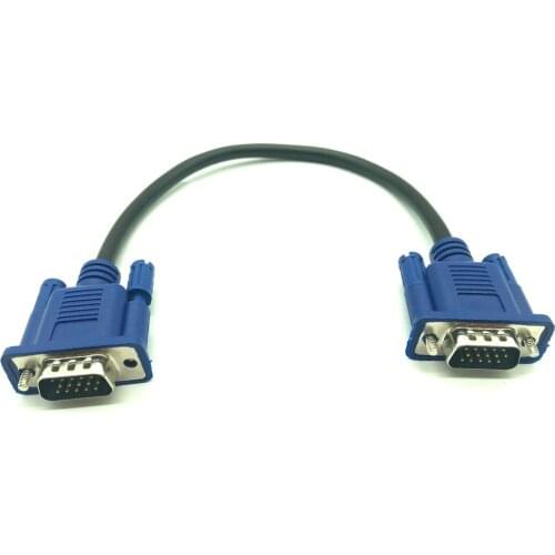 30cm 50cm VGA Cable Male to MaleBraided Shielding High Premium HDTV VGA computer tv display signal short cable 0.3m/0.5m