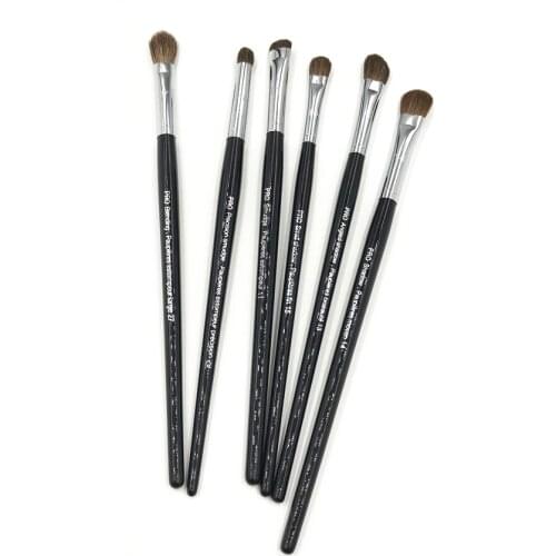 Professional Small Large Eyeshadow Blending Brush Goat Hair Pro Angled Shadow Brush Pointed Precision Smudge Make up Brush Tool