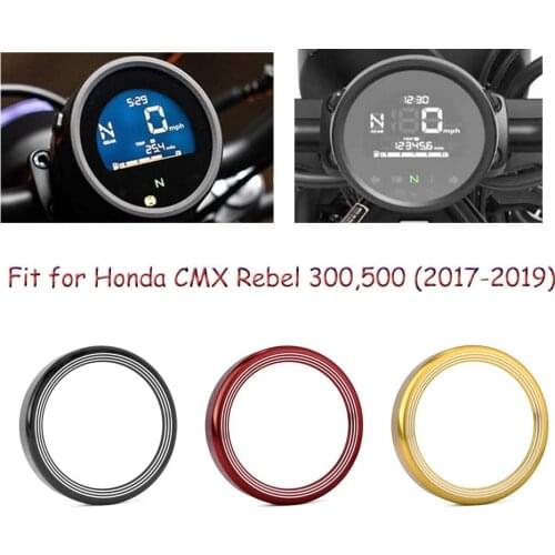 Motorcycle Speedometer Gauge Instrument Aluminum Meter Ring Protector Cover Accessories for Rebel CMX 300 500 2017-2019