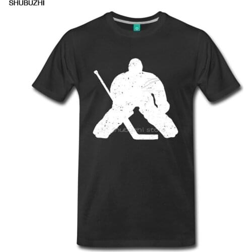T Shirt Design Basic Top Comfort Soft O-Neck Sportser Ice Hockeyer Goali Premium Short-Sleeve Mens Shirt sbz6445
