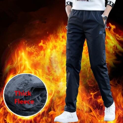 Men Super Warm Winter Pants Thick Fleece Joggers Trousers Waterproof Sweatpants Windbreaker Cargo Pants Men Overalls 4XL 5XL 6XL