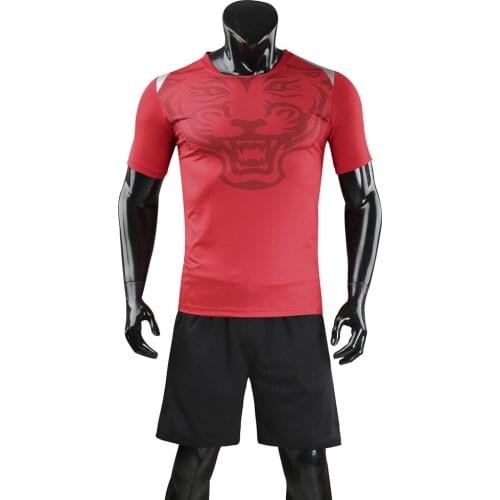 New Arrival Mens Football Jerseys Uniforms Breathable Soccer Training Sets Quick Dry Blank Adult Team Sportswear Clothing Print