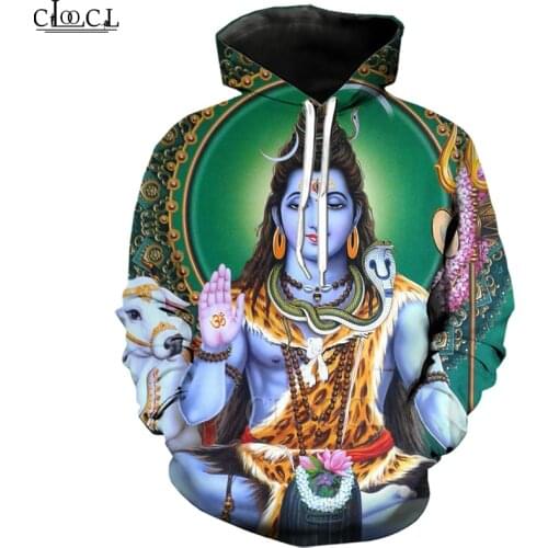 CLOOCL Hindu God Lord Shiva Men Women Hoodies 3D Print Autumn Fashion Tracksuit Clothing Casual Sportswear Tops