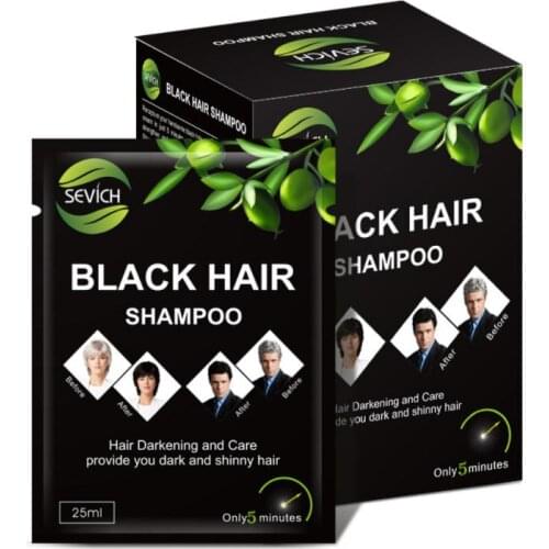 One Wash Black Dye One Black Shampoo Plant Hair Conditioner Cover White Hair Shampoo Easy To Use Quick Color For Men And Women