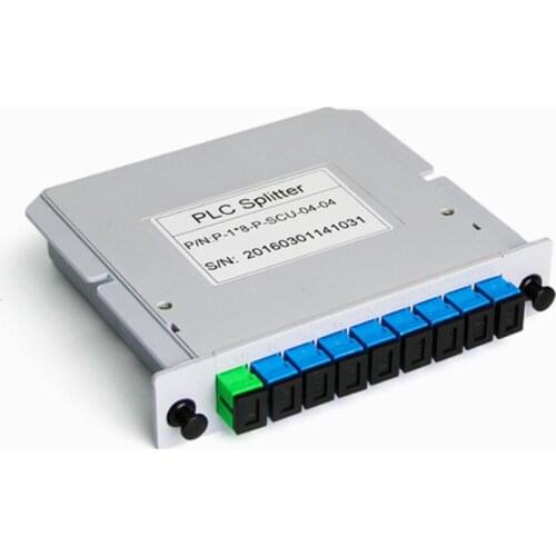 10 PCS/ Lot 1X8 SC UPC Splitter Fiber Optical Box FTTH PLC Splitter Box with 1X8 Planar Waveguide Type Optical Splitter