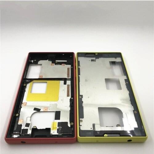 Original For Sony Xperia Z5 Compact E5803 E5823 Middle Frame Bezel Front Chassis Plate Housing For Sony Z5 Mini Middle Frame