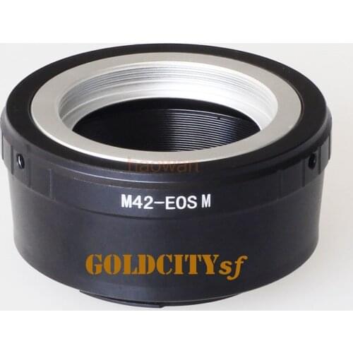 Adapter Ring for m42 42mm mount lens to canon EOSM/M2/M3/M5/M10 EF-M Mirrorless Camera Body
