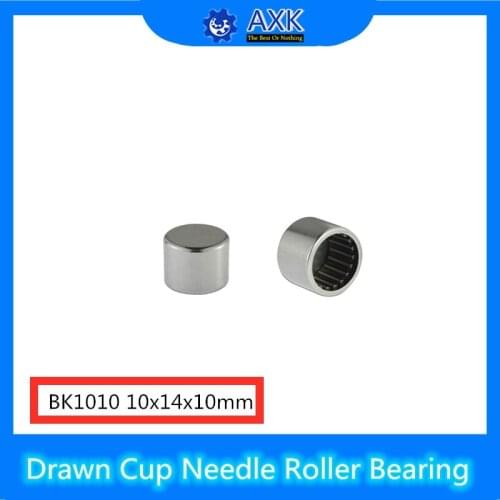 BK1010 Needle Bearings 10*14*10 mm (10 Pcs ) Drawn Cup Needle Roller Bearing BK101410 Caged Closed ONE End 55941/10