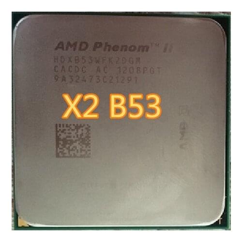 AMD Phenom II X2 B53 x2 B53 CPU Processor Dual-Core (2.8Ghz/ 6M /80W / 2000GHz) Socket am3 am2+ 938 pin