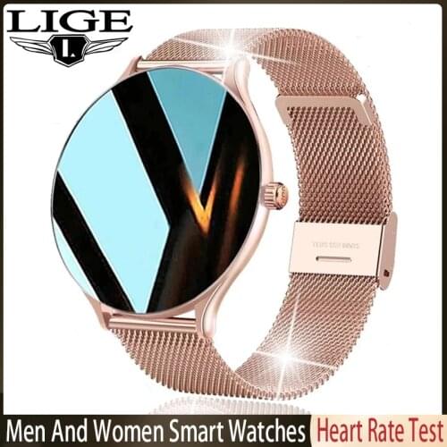 New full touch screen ladies smart watch multifunctional mens sports watch heart rate monitoring fitness tracker smart watch