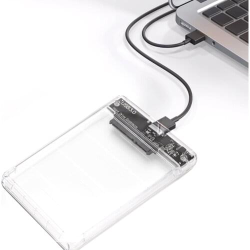 USB 3.0 HDD Enclosure for 2.5 Inch Hard Drive Enclosure Super Speed SATA Hard Disk Drive SSD Case