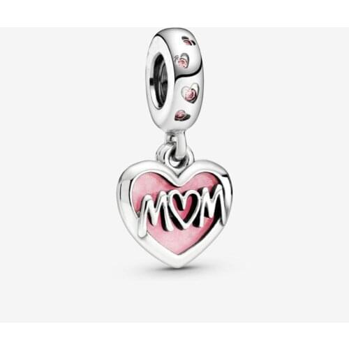 2020 New 925 Sterling Silver Beautiful Fashion Mothers Love Pendant Fit Pandora Women Bracelet & Necklace Diy Jewelry
