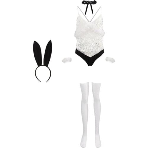 Womens Lingerie Rabbit Girls Cosplay Costume Underwear Babydoll Lingerie