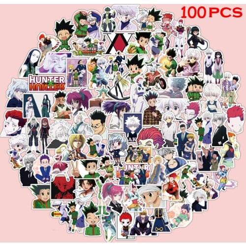 100PCS/Pack Anime HUNTER×HUNTER series stickers childrens toys anime waterproof graffiti stickers skateboard luggage stickers