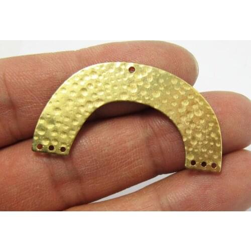 Brass charms 43x23x0.6mm Raw brass U Shaped earrings findings pendant -20pcs R744