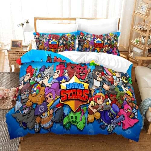 3D Design Digital Printing Bedding Set Duvet Cover Pillowcase Bedclothes Dropshipping Boy Gife Game BS00