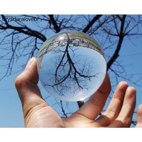 60/70/80/90/100/110mm Contact Juggling Ball Crystal Ultra Clear 100% Acrylic Ball Manipulation Juggling