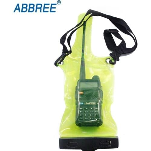 ABBREE Two way radio waterproof case for Baofeng radio case UV-5R BF-888S UV-82 GT-3 UV-B5 TYT TH-F8 walkie talkie