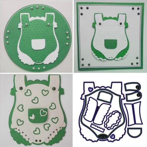 Butterfly baby dress new metal cutting data decorative card DIY scrapbook template paper handmade boys and girls clothes