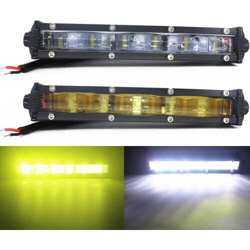 7inch 30W Car Work Light LED Bar Flood White Lemon Yellow DRL Lamp Universal for Niva Off road 4x4 SUV ATV Motorcycle DC12V 24V