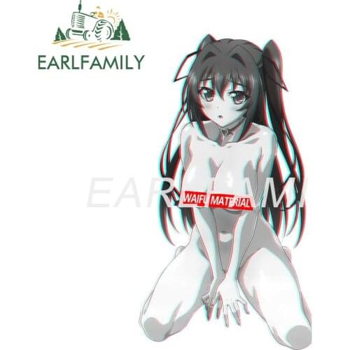 EARLFAMILY 13cm x 7.2cm for Naruse Mio Waifu Car Stickers Campervan Decal Auto Car Accessoires Graffiti Surfboard Waterproof