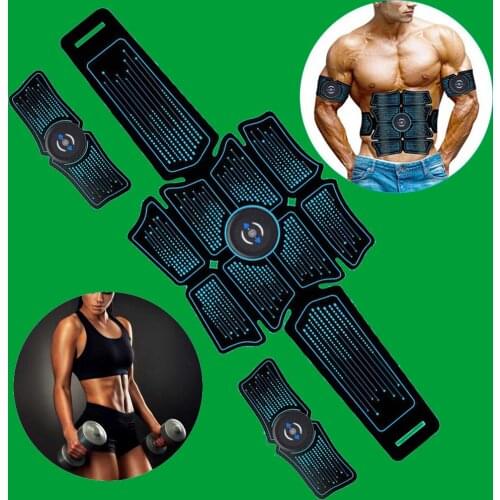 EMS Gym Abdominal Muscle Stimulator Trainer Abs Fitness Equipment Training Muscles Electrostimulator Sport Fitness Exercise Home