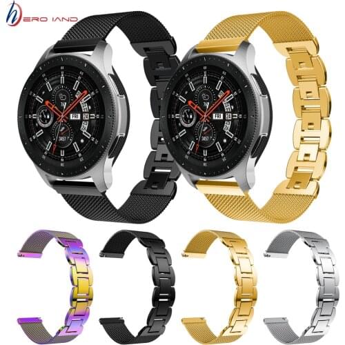 Galaxy Watch 46mm Band Metal Stainless Steel Watch Bands Bracelet Strap for Samsung Gear S3 Classic Frontier 22mm Correa Belt