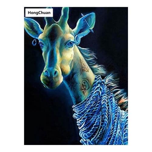 Giraffe 5D DIY Square/Round Diamond Painting Crafts Mosaic Cross Embroidery Home Decoration Christmas Gift New Year