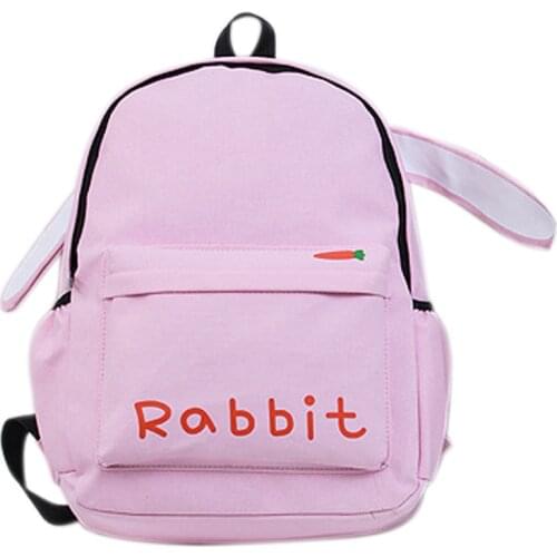 Hot Selling Women Harajuku style Long Ears Rabbit Cute Cat Brown Bear backpack Student School Bag Travel Backpack