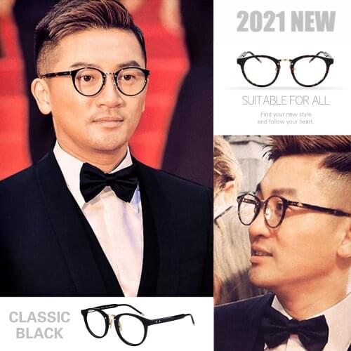 THOM Brand Vintage Round Acetate Optical Glasses Frame Men Women Myopia Prescription Eyeglasses With Original Box TB008 Eyewear