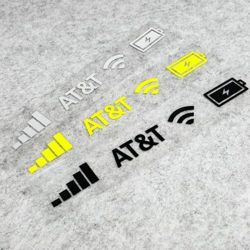 GalonDeco Customizable Reflective Car Stickers Decasl Mobile Phone Signal Sign Wifi Car Moto Stickers Bike Decoration Decals