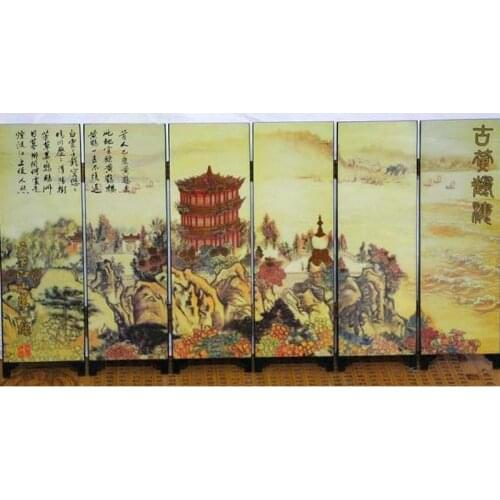 Small lacquer screen furnishing articles with Chinese characteristics crafts yellow crane tower