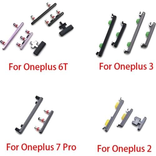 New Side Key For Oneplus 2 3 5 5T 6T 7 Pro Side Keys Power and Volume Buttons Housing Replacement