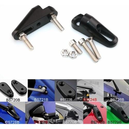 Motorcycle rearview mirror fairing adapter Conversion Code For Kawasaki ZX6R ZX10R 2011 2012 2013 2014 2015