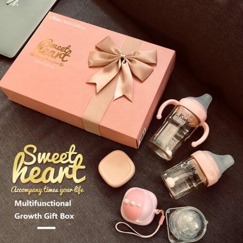 Newborn Feeding Gift Set Milk Outdoor Travel Drinking Bottle Juice etc Nursing Baby Natural Water Casual Water Solid cup