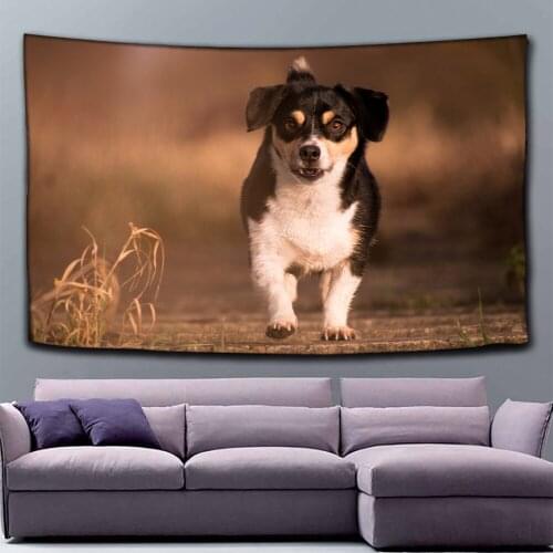 Dog Hanging Tapestry Dachshund Husky Chihuahua Wall Hanging Blanket Hotel Decorate Large Custom Woven Tapestries