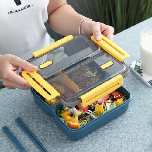 Japanese Style Bento Box For Kids Portable Outdoor Picnic Lunch Box Leak-Proof Food Container Storage Student Breakfast Boxes