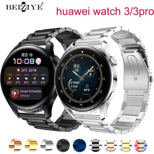 Stainless Steel Strap For Huawei Watch 3pro Smartwatch band for Huawei Watch 3 Bracelet Sport Metal Watch Band watch 3 watchband